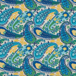 Amalia Paisley Blue Fabric