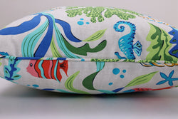 Coral Bay Blue 25-inch Floor Pillow