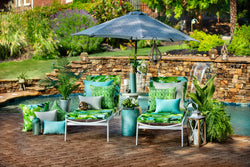 Lush Leaf Jungle Chaise Lounge Cushion 80X23X3