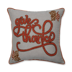 Give Thanks Harvest Decorative Pillow Orange/Gold/Beige