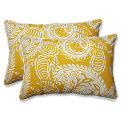 Addie Egg Yolk Over-Sized Rectangular Throw Pillow (Set Of 2)