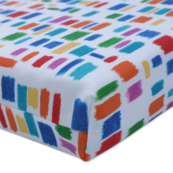 Color Tabs Primaries Blue Squared Corners Seat Cushion (Set Of 2)