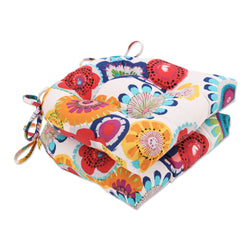 Crosby Confetti Outdoor Deluxe Tufted Chairpad (Set Of 2)