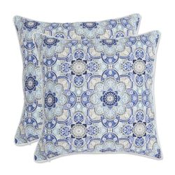 Keyzu Medallion Mariner 18.5-inch Throw Pillow (Set of 2)