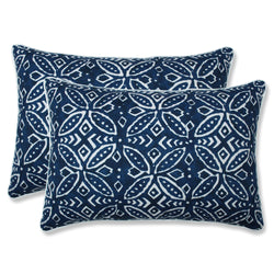 Merida Indigo Over-Sized Rectangular Throw Pillow (Set Of 2)