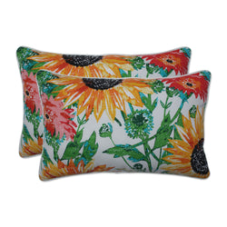 Sunflowers Sunburst Rectangular Throw Pillow (Set Of 2)