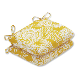 Addie Egg Yolk Rounded Corners Seat Cushion (Set Of 2)