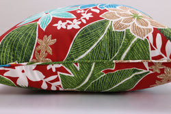 Bora Cay Red 18.5-inch Throw Pillow (Set of 2)