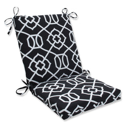 Kirkland Black Squared Corners Chair Cushion