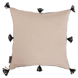 Indoor Abstract Blocks Black 18-inch Throw Pillow