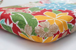 Bora Cay Red Rounded Corners Seat Cushion (Set of 2)