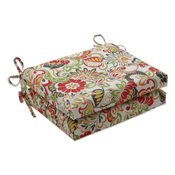 Zoe Multicolor Squared Corners Seat Cushion (Set Of 2)
