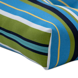 Topanga Stripe Lagoon 44" Blown Bench