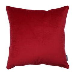 Indoor Christmas Snowflakes and Berries Pillow Red 18-inch Throw Pillow