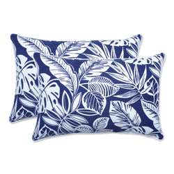 Delray Navy Over-Sized Rectangular Throw Pillow (Set Of 2)