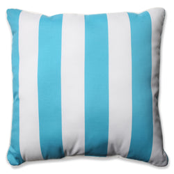Cabana Stripe Turquoise 25-Inch Floor Pillow