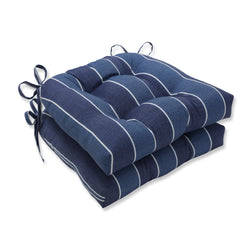 Wickenburg Indigo Outdoor Deluxe Tufted Chairpad (Set Of 2)