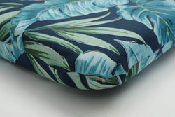 Tortola Midnight Blue Rounded Corners Seat Cushion (Set of 2)