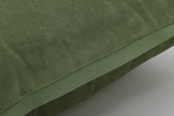 Indoor Velvet Flange Loden Green 18-Inch Throw Pillow