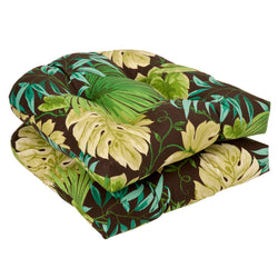 Tropique Peridot Wicker Seat Cushion (Set Of 2)