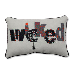 Wicked Black Rectangular Throw Pillow