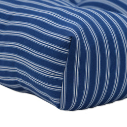 Resort Stripe Blue 44" Blown Bench