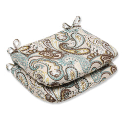 Tamara Paisley Quartz Rounded Corners Seat Cushion (Set Of 2)