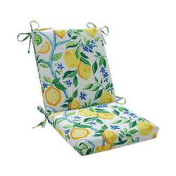 Lemon Tree Yellow Yellow Squared Corners Chair Cushion