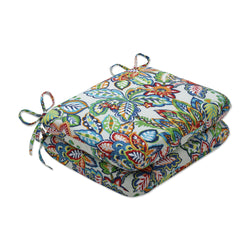 Copeland Fiesta Blue Rounded Corners Seat Cushion (Set Of 2)