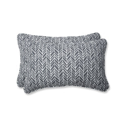 Herringbone Slate Rectangular Throw Pillow (Set Of 2)