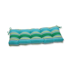 Aruba Stripe Turquoise\Green 48" Blown Bench