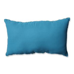 Samba Teal-Blue-Black Rectangular Throw Pillow