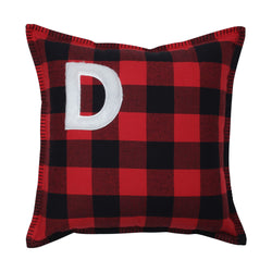 Indoor Christmas Buffalo Plaid D 16.5-inch Throw Pillow