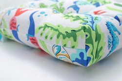 Coral Bay Blue Reversible Chair Pad (Set of 2)