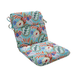 Marlow Aqua Blue Rounded Corners Chair Cushion