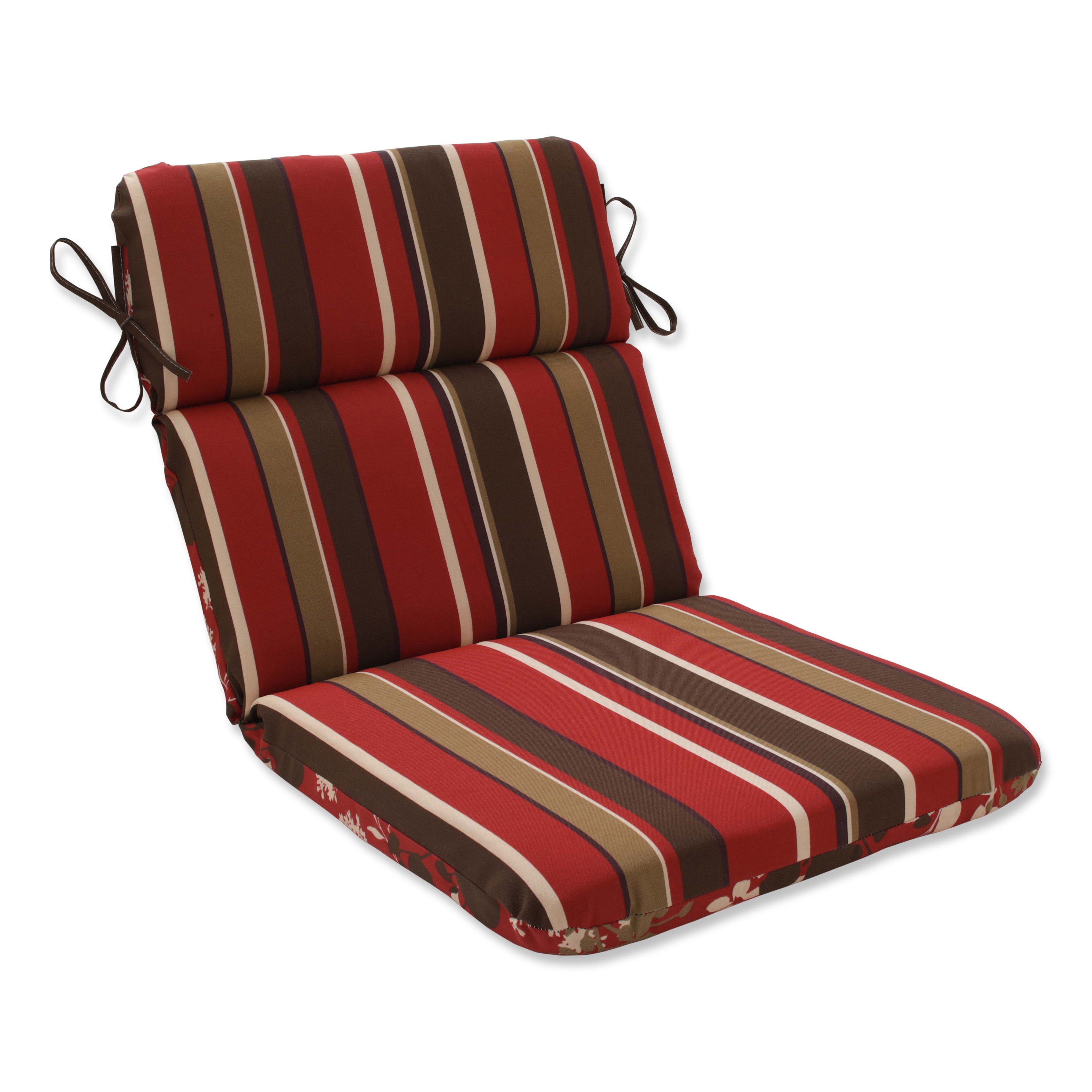 Montifleuri/Monserrat Reversible Rounded Corners Chair Cushion Pillow