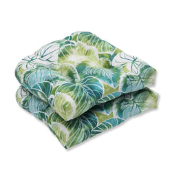 Key Cove Lagoon Wicker Seat Cushion (Set Of 2)