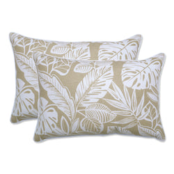 Delray Natural Over-Sized Rectangular Throw Pillow (Set Of 2)