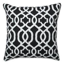 New Geo Black/White 25-Inch Floor Pillow