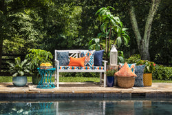 Merida Indigo Over-Sized Rectangular Throw Pillow (Set Of 2)