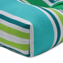Aruba Stripe Turquoise\Green 48" Blown Bench