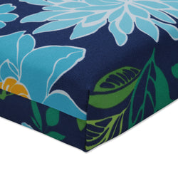 Spring Bling Blue Bench Cushion