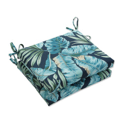 Tortola Midnight Blue Squared Corners Seat Cushion (Set of 2)