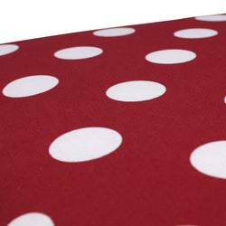 Polka Dot Red Rounded Corners Seat Cushion (Set Of 2)