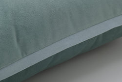 Indoor Velvet Flange Ice Blue 18-Inch Throw Pillow