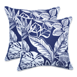 Delray Navy 18.5-Inch Throw Pillow (Set Of 2)