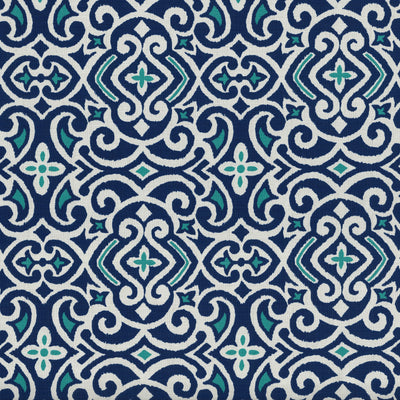 New Damask  Marine Rectangular Throw Pillow (Set Of 2)