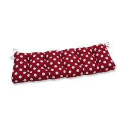 Polka Dot Red 60" Blown Bench