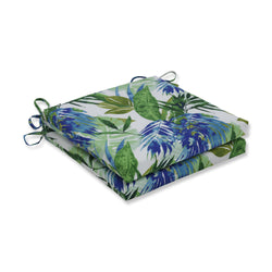 Soleil Blue/Green Squared Corners Seat Cushion 20X20X3 (Set Of 2)