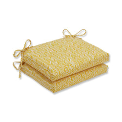 Herringbone Egg Yolk Squared Corners Seat Cushion (Set Of 2)